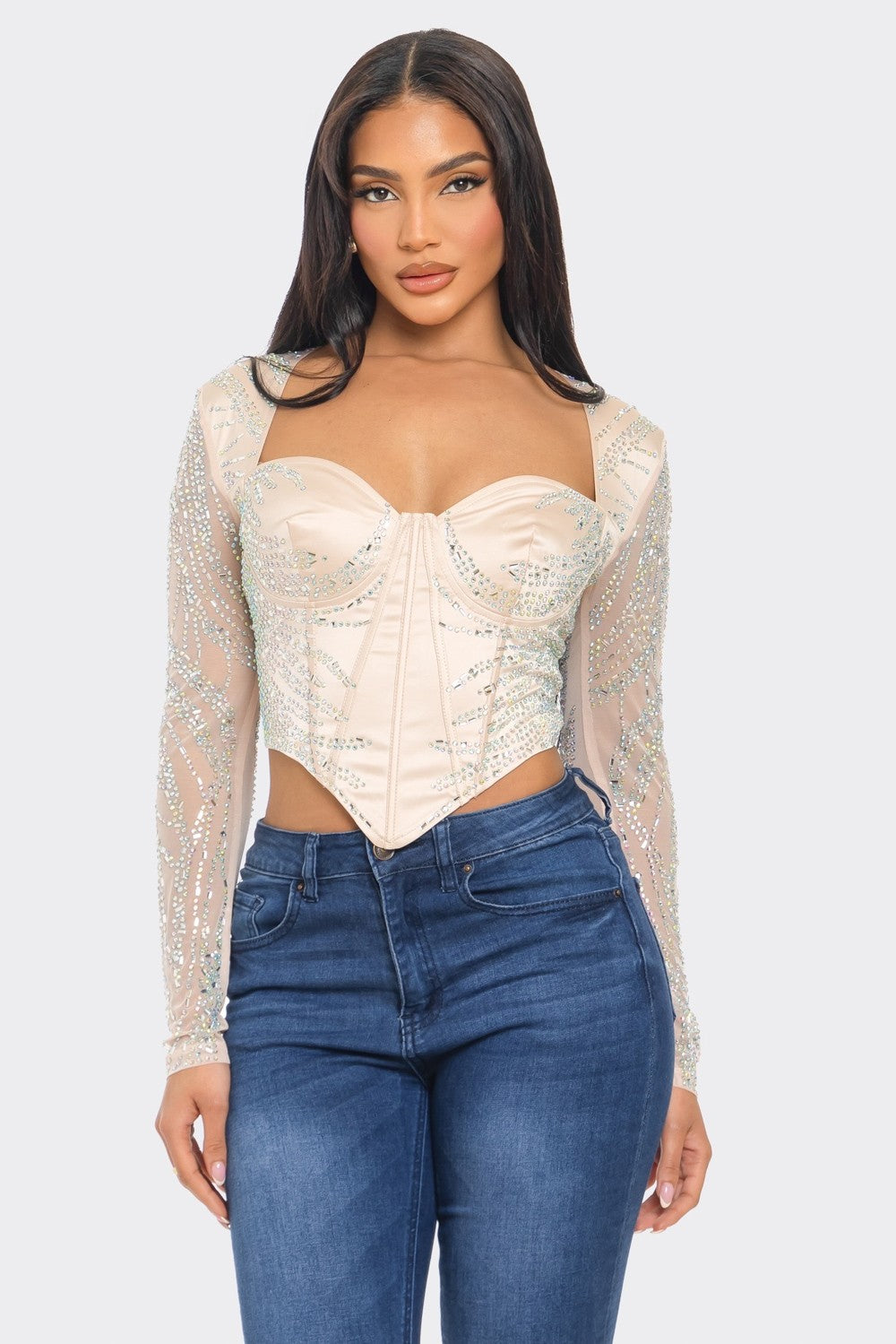 TOP FULL PEDRERIA CORSET