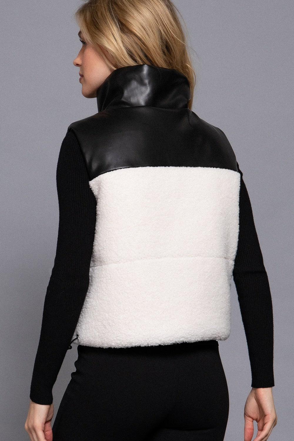 PUFFA REVERSIBLE TEDDY ECOCUERO