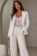 BLAZER CON PEDRERIA BLANCO