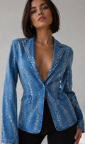 BLAZER DENIM FULL PEDRERÍA