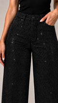 JEANS FULL BRILLO NEGRO RECTO