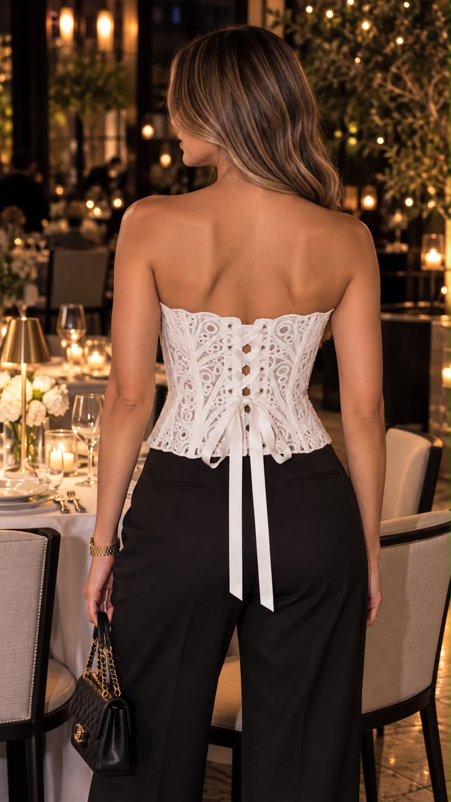 CORSET ELEGANTE BLANCO